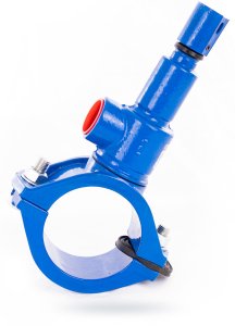 Nawiertka przyłączeniowa NP.-1 DN 225/50 do rur PVC/PE, o ściance do 11 mm, żeliwo szare GJL 1