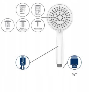 Słuchawka prysznicowa Young Line, Ø 11 cm, 5 strumieni, WENKO 7