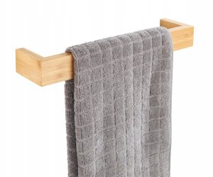 Aloss Wieszak na ręczniki BAMBUSA, jasny brąz, 40 x 9 x 5 cm, WENKO 2