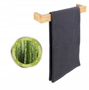 Aloss Wieszak na ręczniki BAMBUSA, jasny brąz, 40 x 9 x 5 cm, WENKO 3