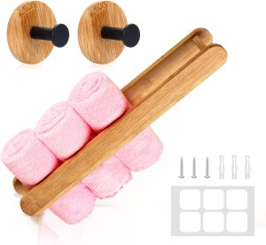 Aloss Wieszak na ręczniki BAMBUSA, jasny brąz, 40 x 9 x 5 cm, WENKO 7