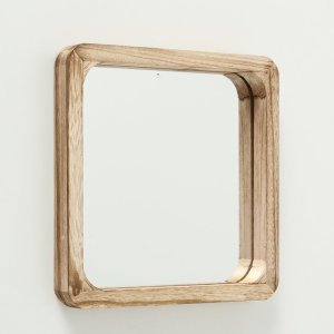 Lustra drewniane na ścianę, kwadratowe MAMBO, 3 sztuki 5