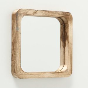 Lustra drewniane na ścianę, kwadratowe MAMBO, 3 sztuki 6