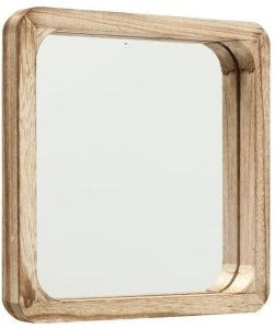 Lustra drewniane na ścianę, kwadratowe MAMBO, 3 sztuki 8