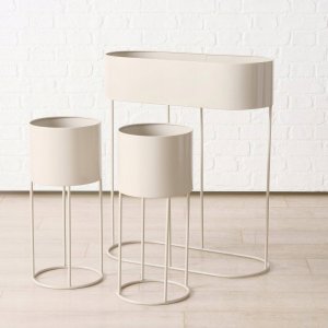 Metalowe stojaki na kwiaty AURELA, 3 sztuki 11