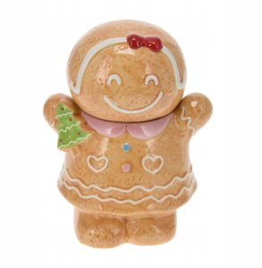 Pojemnik świąteczny w kształcie piernika, 15 x 19 cm, COOKIE 1