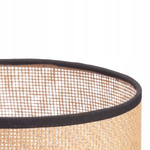 Gift Decor Lampka nocna z abażurem z wiedeńskiego plecionego materiału Ø 20 cm 2