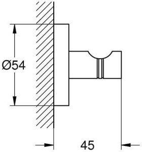 Grohe haczyk na płaszcz kąpielowy Essentials, cool sunrise 40364GL1 2