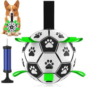 Piłka futbolowa dla psa z uchwytami Ronald 1