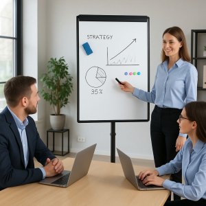 Flipchart Mozos Tablica magnetyczna 70x100cm (TM71-BK) 2