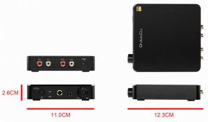 Wzmacniacz słuchawkowy Topping A50s Kolor: Czarny 8