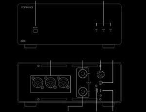 Końcówka mocy mono Topping B200 Kolor: Czarny 13
