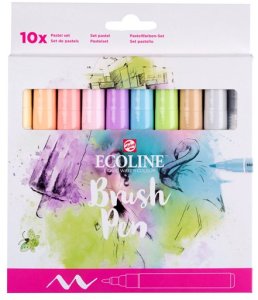 Ecoline Brush Pen set Pastel | 10 colours 1