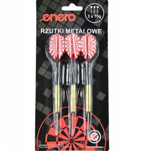 Enero RZUTKI LOTKI METALOWE DART 18g KPL.3SZT ENERO 4