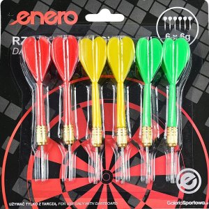 Enero RZUTKI LOTKI METALOWE DART 6g KPL.6SZT ENERO 4