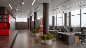 Abschließbarer Aktenschrank für Büro JAN, 900 x 1850 x 400 mm, anthrazit 15