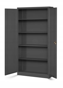 Abschließbarer Aktenschrank für Büro JAN, 900 x 1850 x 400 mm, anthrazit 4
