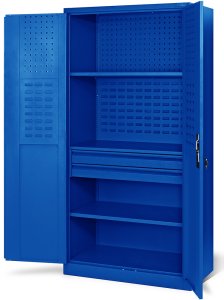 Diablo Chairs Werkzeugschrank SZYMON, 920 x 1850 x 500 mm, blau 3