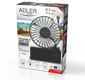 Wentylator przenośny | Składana rączka | Na baterie AA 7