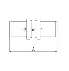 Diamond ŁĄCZNIK ZAPR. EN 1254-8, 16X25.ZŁ-PODWÓJNY PEX-AL-PEX 3