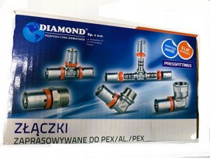Diamond ŁĄCZNIK ZAPR. EN 1254-8, 16X25.ZŁ-PODWÓJNY PEX-AL-PEX 7