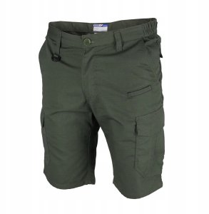 Szorty robocze ripstop+spandex rozm.S, 220g/m2,ciemnozielone 2