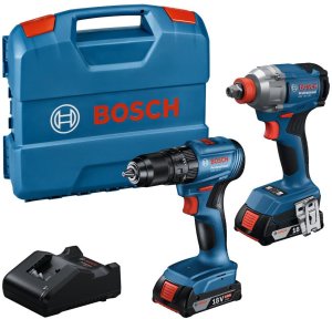 BOSCH ZESTAW COMBO 18V (GDX 18V-285 + GSR 185-LI) 2x2,0Ah L-CASE 1