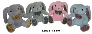Maskotka Zając 4 kolory 15cm 1