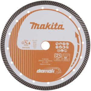 MAKITA TARCZA DIAMENTOWA 230x22,23mm SEGMENT (SUCHO/MOKRO) BETON, KAMIEŃ 1