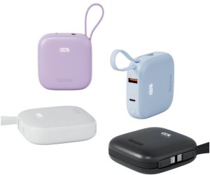 PowerBank 4w1 Bazic Fusion 10000mAh      PD20W USB-C/Lightning czarny 4