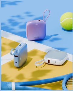 PowerBank 4w1 Bazic Fusion 10000mAh      PD20W USB-C/Lightning czarny 6