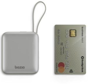 PowerBank 3w1 Bazic Fusion Mini 10000mAh kabel USB-C/Lightning szary 3