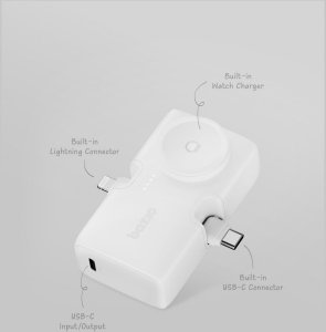 PowerBank 3w1 Bazic Koda 5000mAh PD20W   USB-C/Lightning czarny 5
