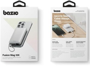 PowerBank Bazic Fusion Mag 10000mAh      MagSafe kabel USB-C szary 7