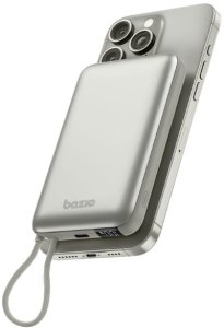 PowerBank Bazic Fusion Mag 10000mAh      MagSafe kabel USB-C szary 10