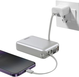 PowerBank 4w1 Bazic Fusion Mini 20000mAh kabel USB-C/Lightning szary 12