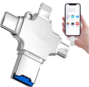 Czytnik kart SD Alogy SmartRead Pro 4w1 adapter USB3.0 do TF / Lightning / USB-C / micro USB 15