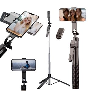 Kijek Selfie Tripod Alogy FlexPod Max z uchwytem na telefon i mocowaniem 1/4 Stabilizacja pilot Bluetooth 215cm 14