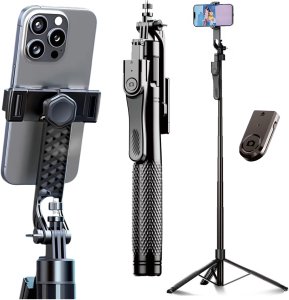 Kijek Selfie Tripod Alogy FlexPod Max z uchwytem na telefon i mocowaniem 1/4 Stabilizacja pilot Bluetooth 215cm 17