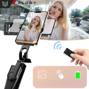 Kijek Selfie Tripod Alogy FlexPod Max z uchwytem na telefon i mocowaniem 1/4 Stabilizacja pilot Bluetooth 215cm 4