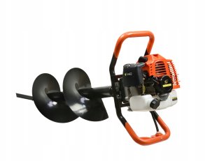 Świder spalinowy + wiertła(10cm,20cm,30cm) + adapter 50cm (1/2) 2