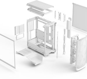 Obudowa Fractal Design Meshify 3 Clear Tint biała (FD-C-MES3A-04) 14