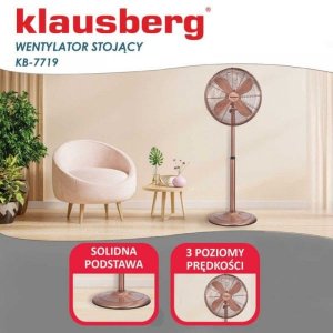 WENTYLATOR WIATRAK PODŁOGOWY KLAUSBERG KB-7719 15
