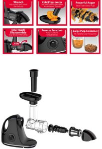 SOKOWIRÓWKA WYCISKARKA WOLNOOBROTOWA KLAUSBERG KB-7861 9