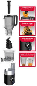 SOKOWIRÓWKA WYCISKARKA WOLNOOBROTOWA PIONOWA KLAUSBERG KB-7881 10