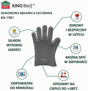 KingHoff RĘKAWICA KUCHENNA SILIKONOWA KINGHOFF KH-1901 7