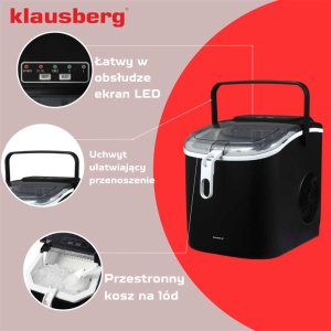 AUTOMATYCZNA KOSTKARKA DO LODU 1,2L 100W KLAUSBERG KB-7882 16