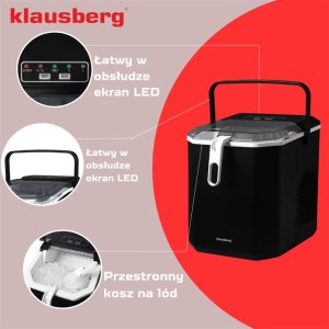 AUTOMATYCZNA KOSTKARKA DO LODU 1,2L 100W KLAUSBERG KB-7883 7