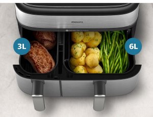 Frytkownica beztłuszczowa Philips Dual Basket NA555/00 4