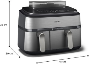 Frytkownica beztłuszczowa Philips Dual Basket NA555/00 8